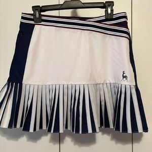 SunView Golf Skirt Navy and White